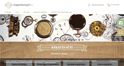 Desktop Screenshot of majomkenyer.hu